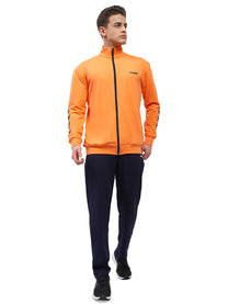 Promo Men's All weather Regular Fit Track Suit with Zipper and Pockets Comfortable Breathable Stretchable Soft Fabric For Everyday Use Ideal for Gym Training or Running Loungwear
