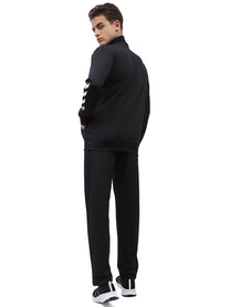 Promo Men's All weather Regular Fit Track Suit with Zipper and Pockets Comfortable Breathable Stretchable Soft Fabric For Everyday Use Ideal for Gym Training or Running Loungwear