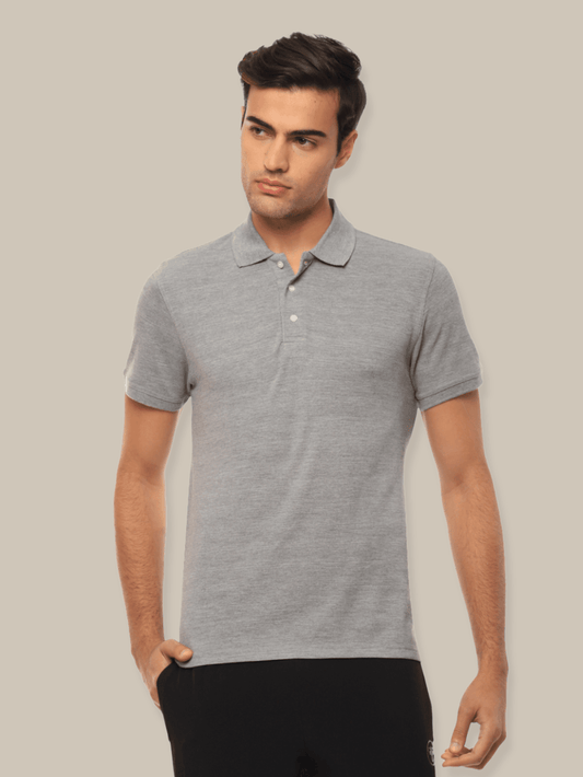 Hummel Men Grey B2B Polo - Hummel India
