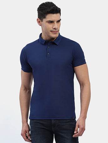 Hummel Men Blue Jaye Sports Polo Collar Tshirt - Hummel India