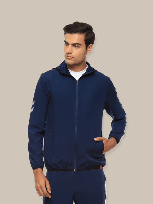 Hummel Victor Men Blue B2B Jacket - Hummel India