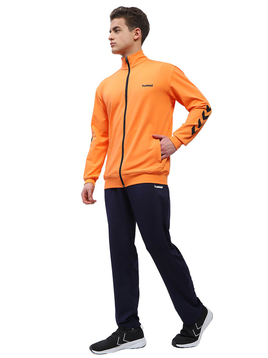 Promo Men's All weather Regular Fit Track Suit with Zipper and Pockets Comfortable Breathable Stretchable Soft Fabric For Everyday Use Ideal for Gym Training or Running Loungwear