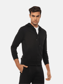 Hummel Elwin Men Black B2B Zipper Hoodie - Hummel India