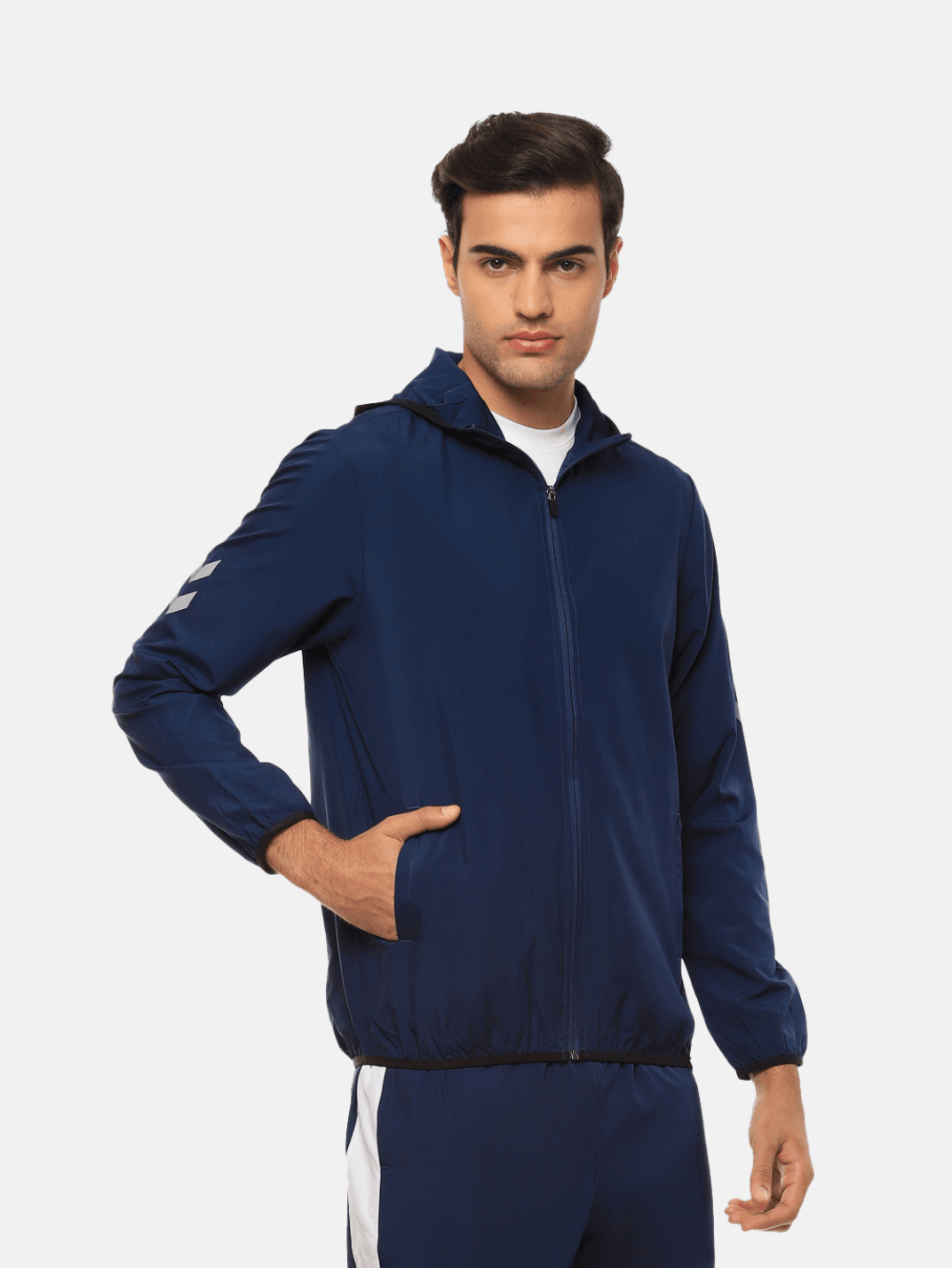 Hummel Victor Men Blue B2B Jacket - Hummel India