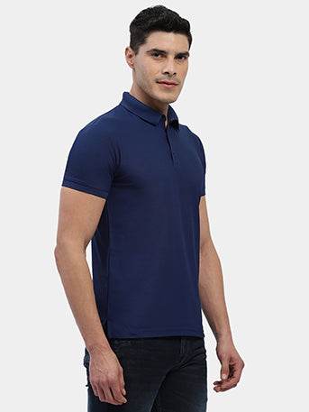 Hummel Men Blue Jaye Sports Polo Collar Tshirt - Hummel India