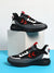 Blaze Men Lace Up Sports Black/Red Shoe