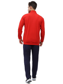 Promo Men's All weather Regular Fit Track Suit with Zipper and Pockets Comfortable Breathable Stretchable Soft Fabric For Everyday Use Ideal for Gym Training or Running Loungwear