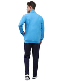 Promo Men's All weather Regular Fit Track Suit with Zipper and Pockets Comfortable Breathable Stretchable Soft Fabric For Everyday Use Ideal for Gym Training or Running Loungwear