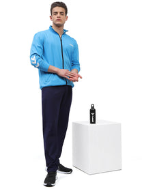 Promo Men's All weather Regular Fit Track Suit with Zipper and Pockets Comfortable Breathable Stretchable Soft Fabric For Everyday Use Ideal for Gym Training or Running Loungwear