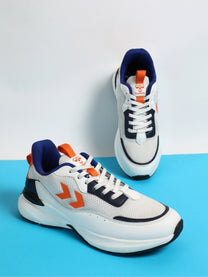 Blaze Men Lace Up Sports White/Orange Shoe