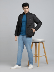 Hummel Benne Men Black Bomber Jacket