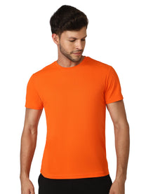 Hummel Budoc Men Polyester Orange T-Shirt