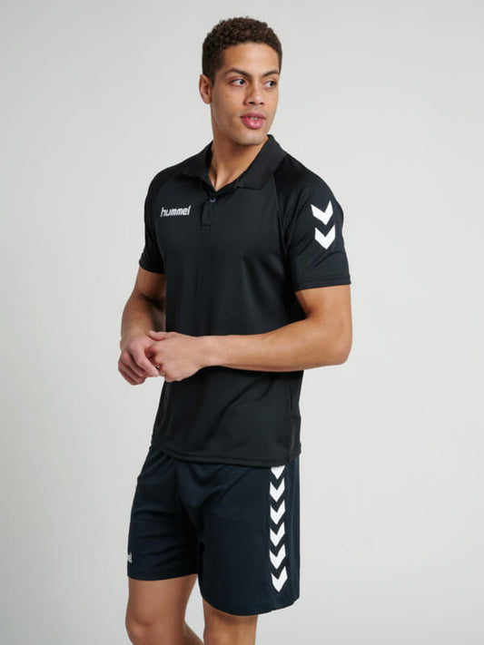 Hummel Core Functional Men Polyester Black Polo T-Shirt