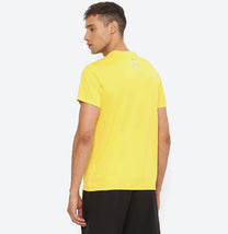 Hummel Budoc Men Polyester Sports Yellow T-Shirt