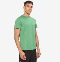 Hummel Budoc Men Polyester Green T-Shirt