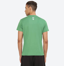Hummel Budoc Men Polyester Green T-Shirt