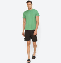 Hummel Budoc Men Polyester Green T-Shirt