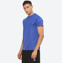 Hummel Budoc Men Polyester Dark Blue T-Shirt