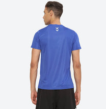 Hummel Budoc Men Polyester Dark Blue T-Shirt