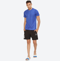 Hummel Budoc Men Polyester Dark Blue T-Shirt