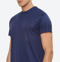 Hummel Budoc Men Polyester Blue T-Shirt