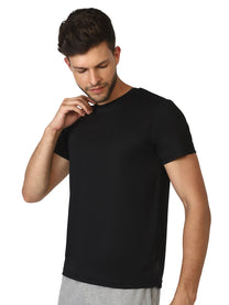Hummel Budoc Men Polyester Black T-Shirt