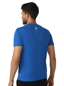 Hummel Budoc Men Polyester True Blue T-Shirt