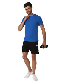 Hummel Budoc Men Polyester True Blue T-Shirt