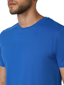 Hummel Budoc Men Polyester True Blue T-Shirt