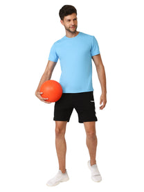 Hummel Budoc Men Polyester Light Blue T-Shirt