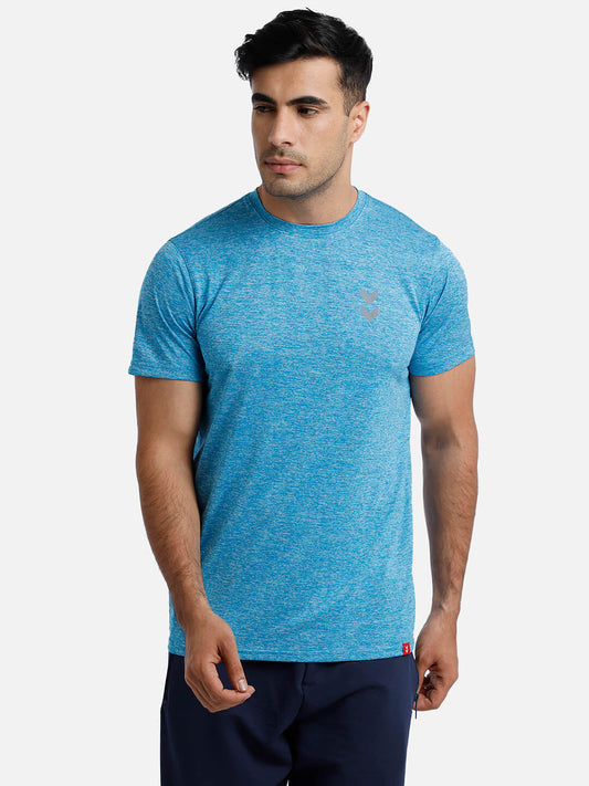 Gensen Poly Blue T-Shirts for Men