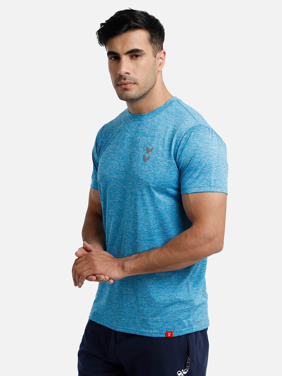 Gensen Poly Blue T-Shirts for Men