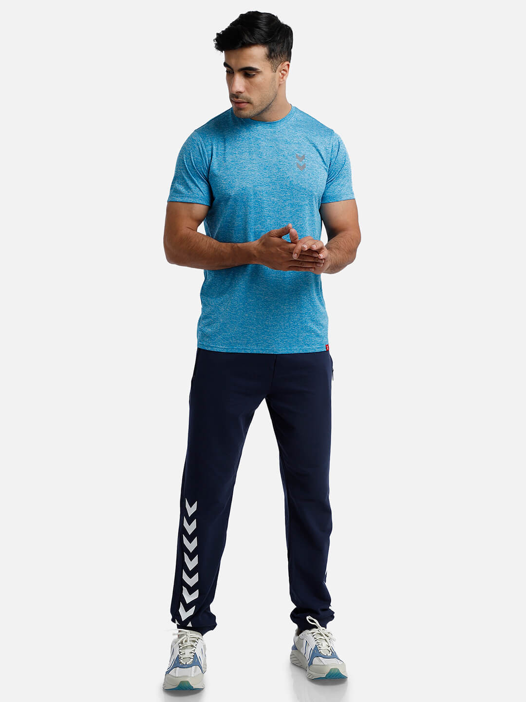 Gensen Poly Blue T-Shirts for Men